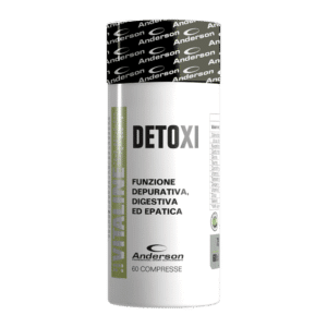 DETOXI è un integratore alimentare formulato per sostenere i naturali processi depurativi dell'organismo grazie a un'esclusiva combinazione di aminoacidi funzionali, colina, estratti vegetali standardizzati, vitamine e minerali.